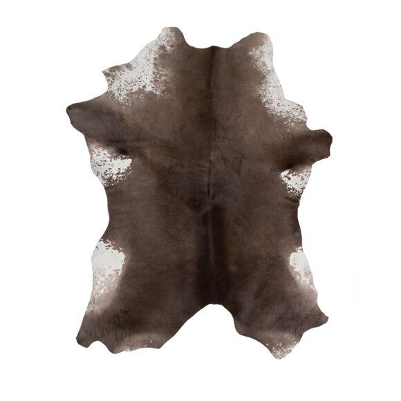 Natural Home Decor Classic Calfskin Throw Rug1-PieceTaupe & white2'x3'